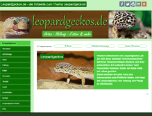 Tablet Screenshot of leopardgeckos.de