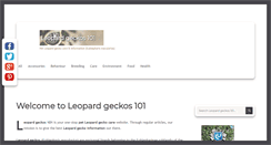 Desktop Screenshot of leopardgeckos.co.za