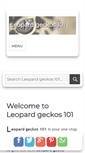 Mobile Screenshot of leopardgeckos.co.za