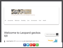 Tablet Screenshot of leopardgeckos.co.za